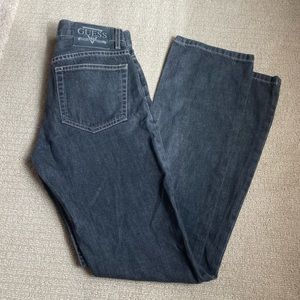 Guess vintage low rider black/gray wash jeans sz 26